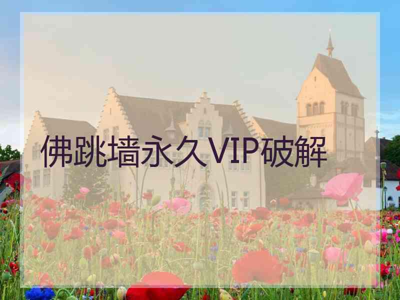 佛跳墙永久VIP破解 佛跳墙永久VIP破解
