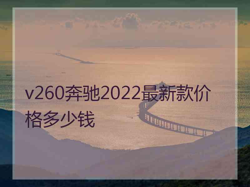 v260奔驰2022最新款价格多少钱 v260奔驰2022最新款价格多少钱