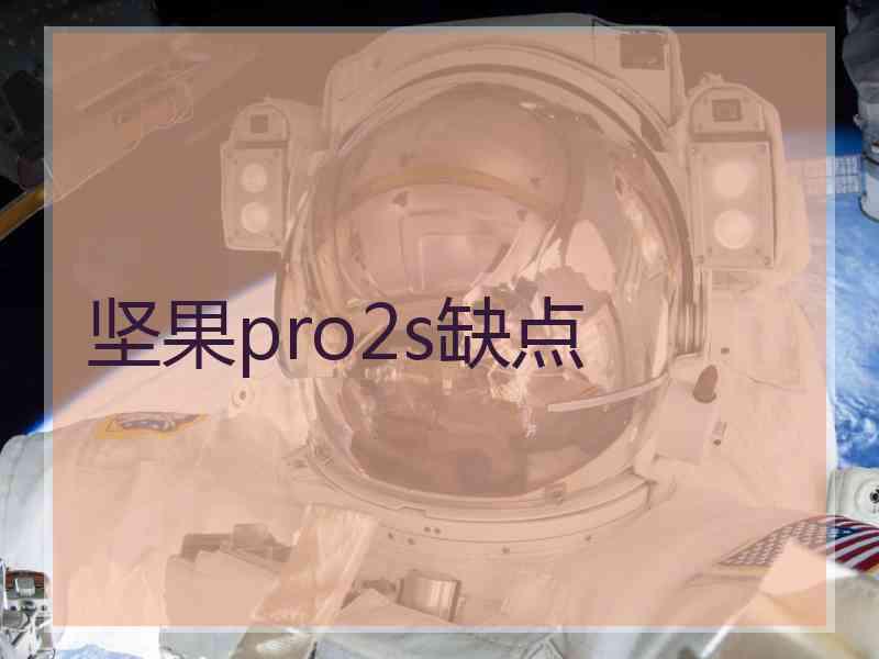 坚果pro2s缺点 坚果pro2s缺点