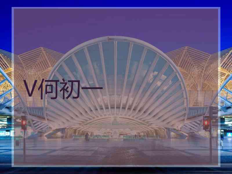 V何初一 V何初一