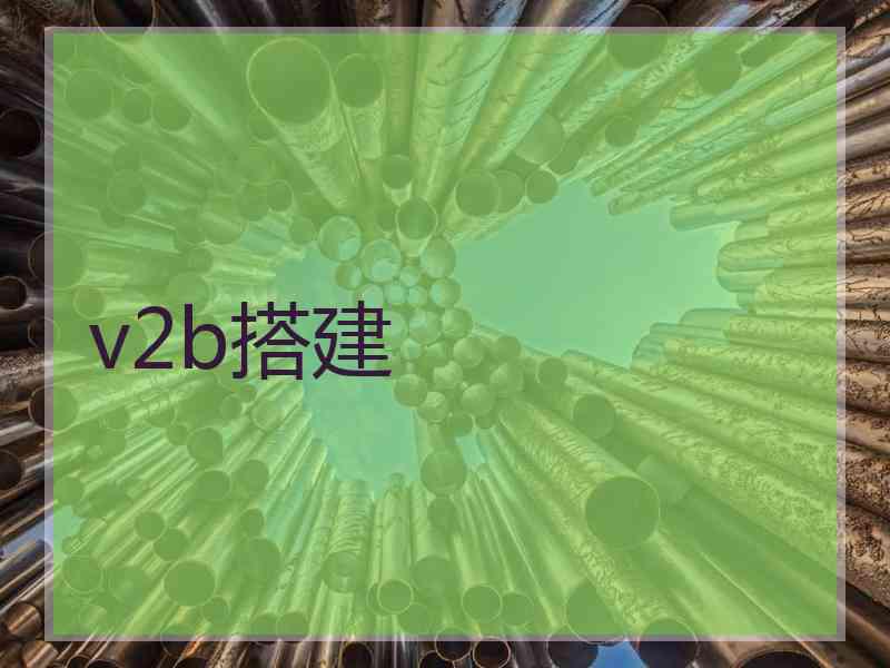v2b搭建 v2b搭建