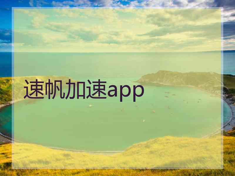 速帆加速app 速帆加速app