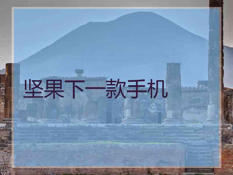 坚果下一款手机 坚果下一款手机