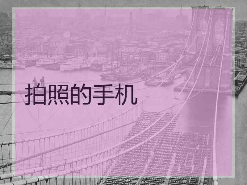 拍照的手机 拍照的手机