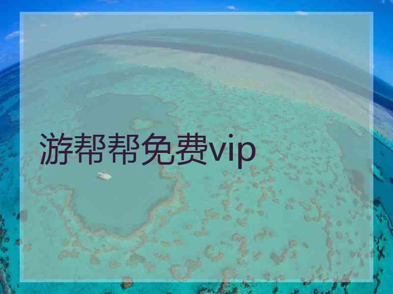 游帮帮免费vip 游帮帮免费vip