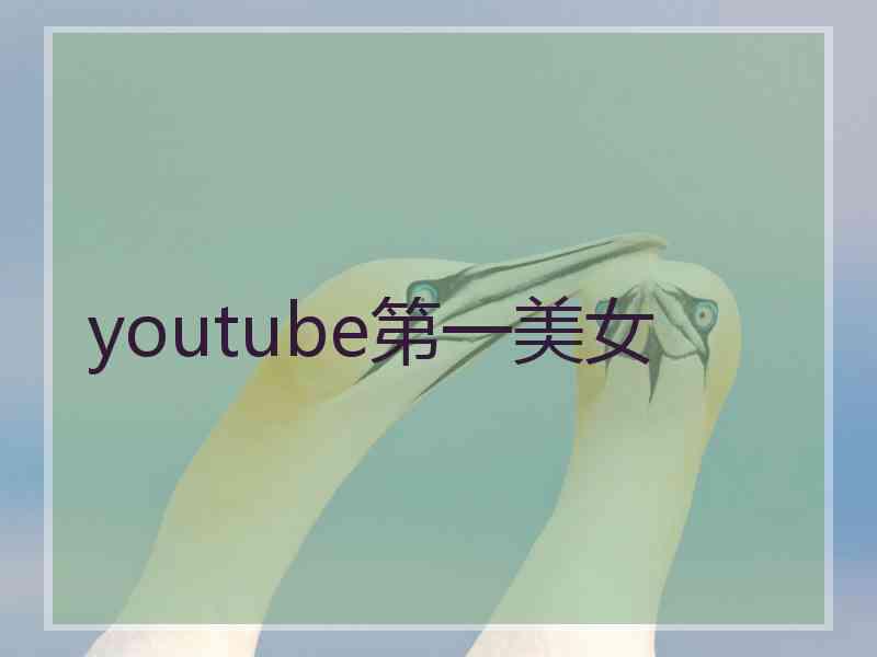 youtube第一美女 youtube第一美女