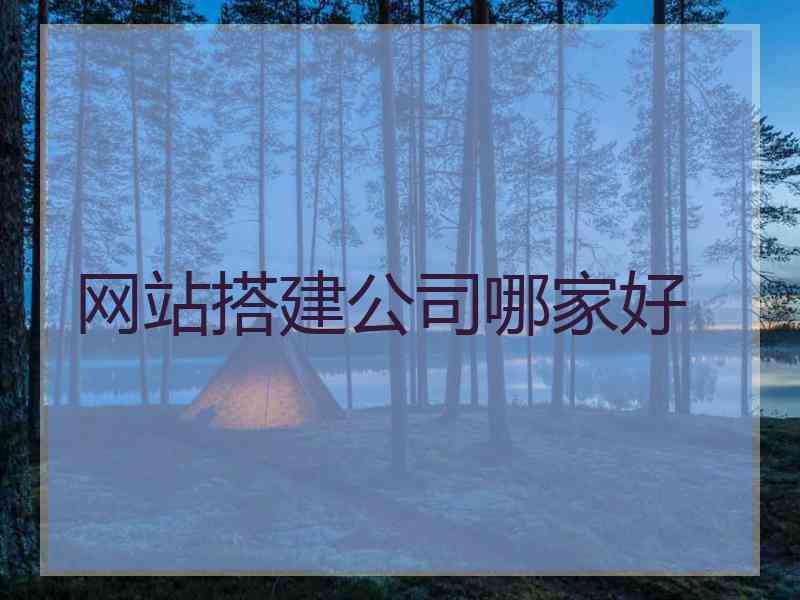 网站搭建公司哪家好 网站搭建公司哪家好