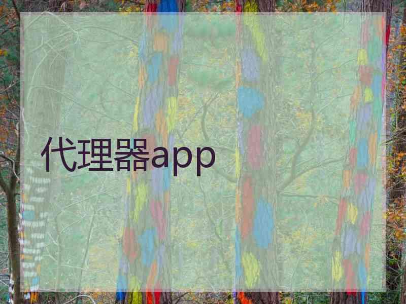 代理器app 代理器app