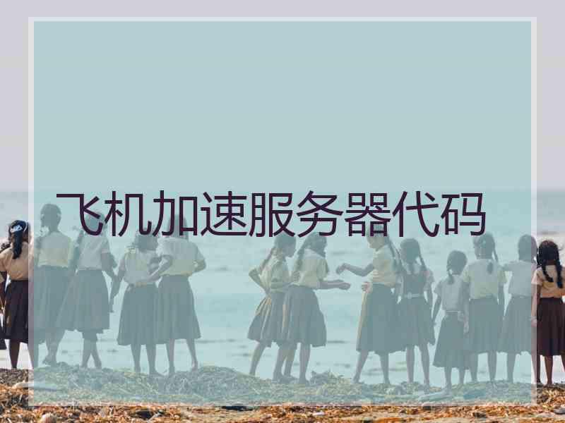 飞机加速服务器代码 飞机加速服务器代码