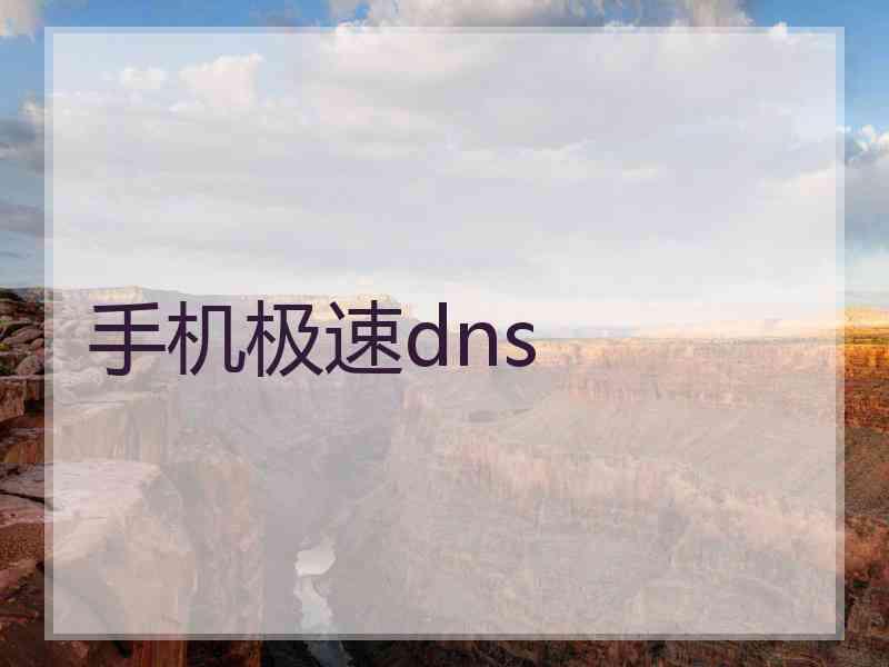手机极速dns 手机极速dns