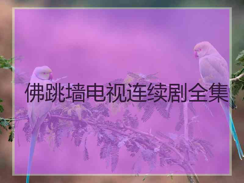 佛跳墙电视连续剧全集 佛跳墙电视连续剧全集