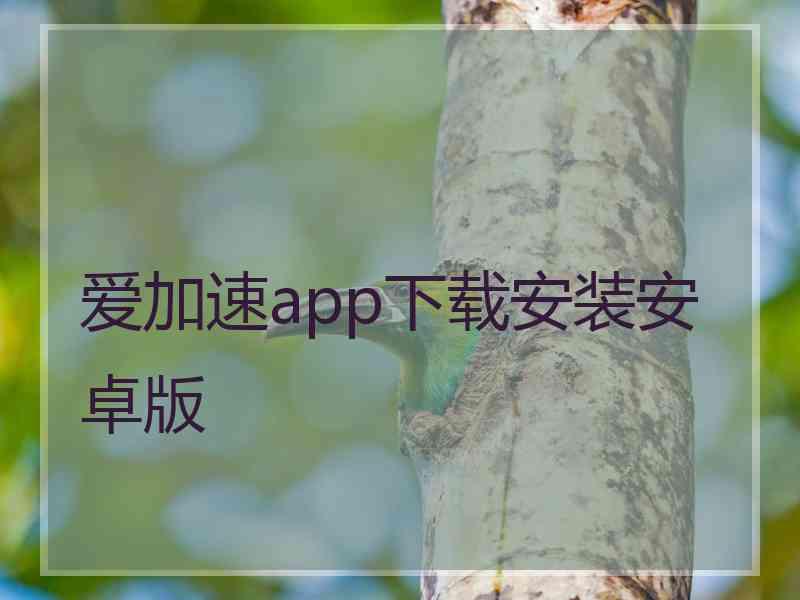 爱加速app下载安装安卓版 爱加速app下载安装安卓版
