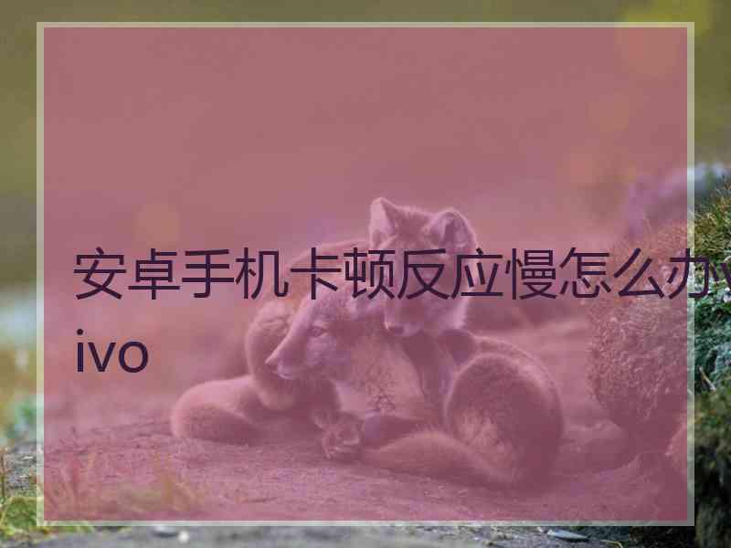 安卓手机卡顿反应慢怎么办vivo 安卓手机卡顿反应慢怎么办vivo