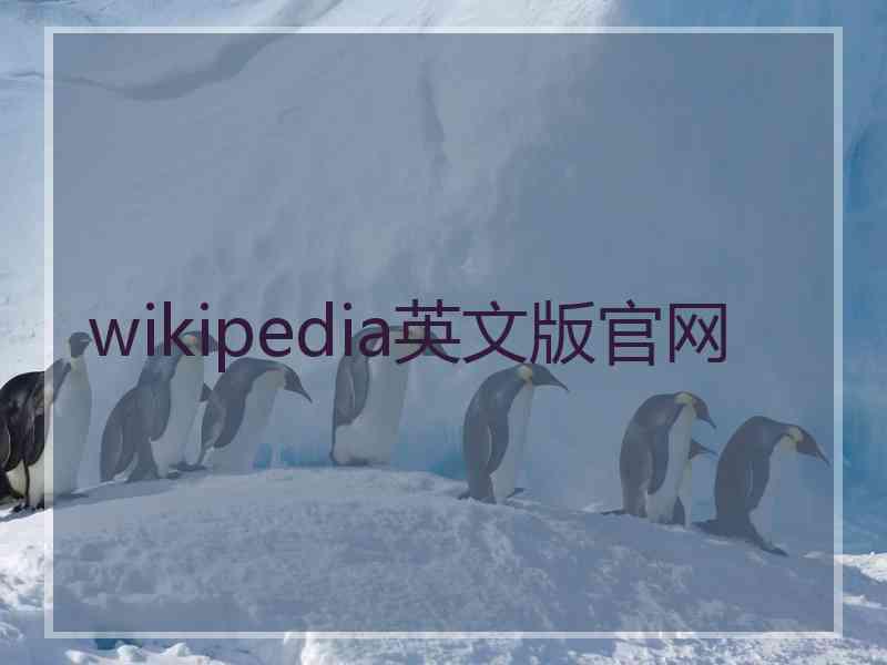wikipedia英文版官网 wikipedia英文版官网