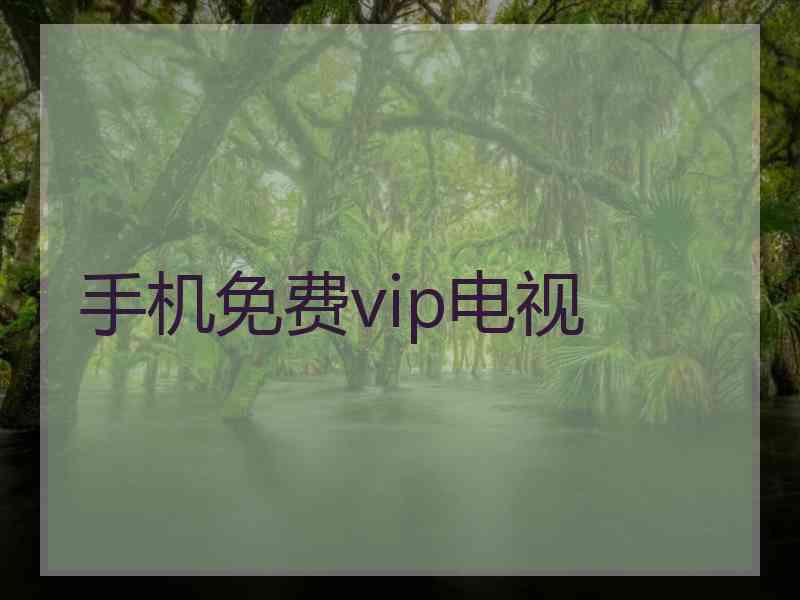 手机免费vip电视 手机免费vip电视