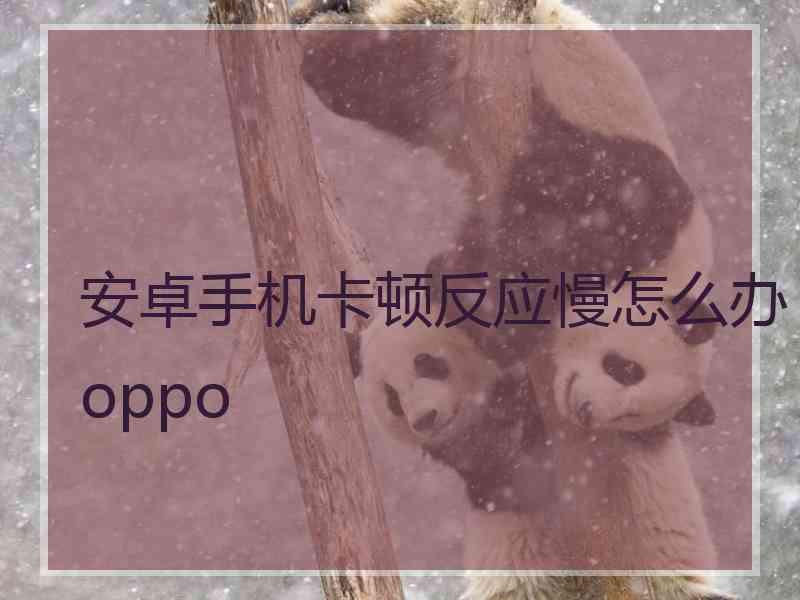 安卓手机卡顿反应慢怎么办oppo 安卓手机卡顿反应慢怎么办oppo
