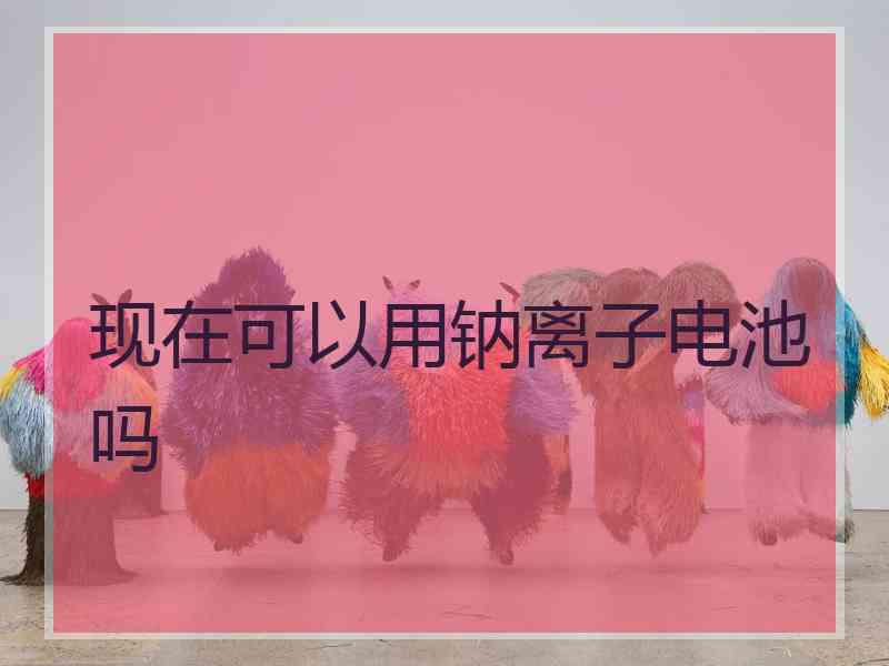 现在可以用钠离子电池吗 现在可以用钠离子电池吗