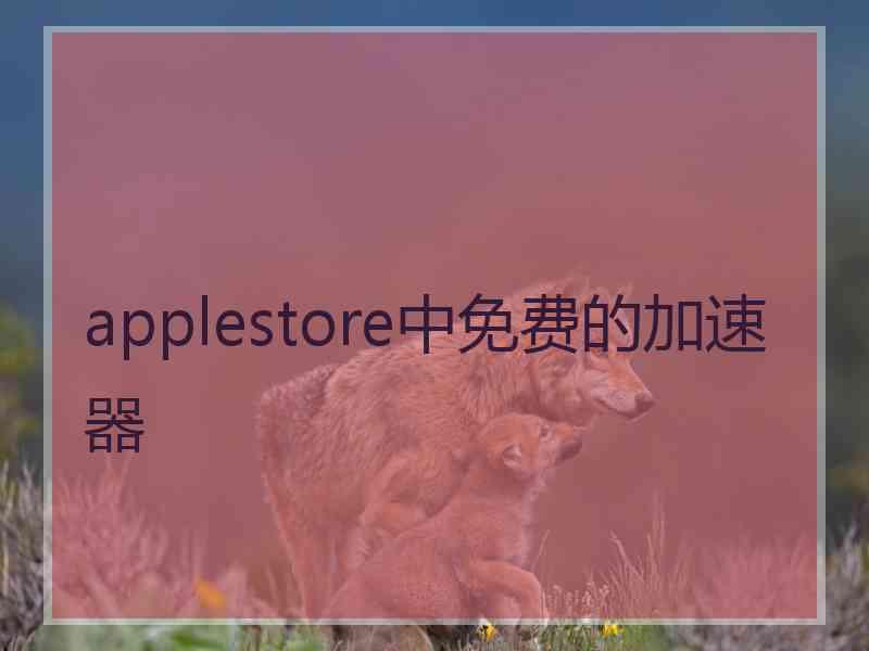 applestore中免费的加速器 applestore中免费的加速器
