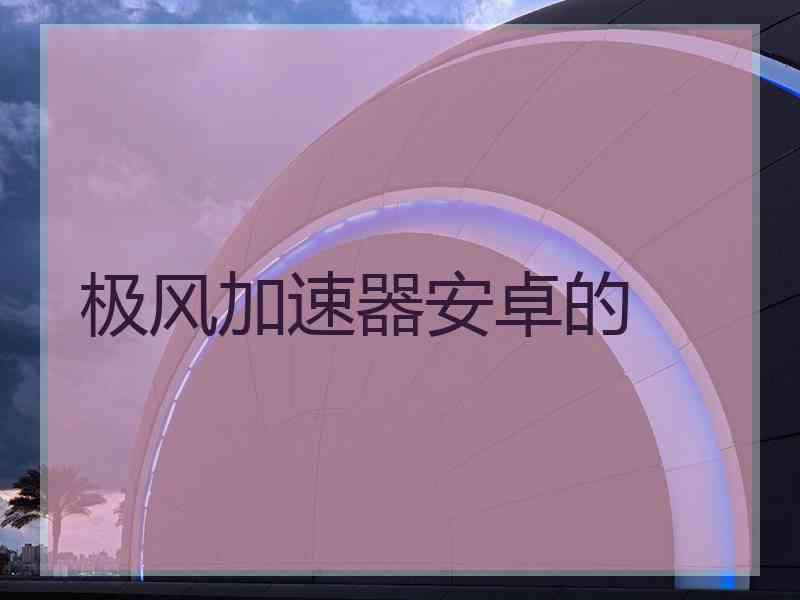 极风加速器安卓的 极风加速器安卓的