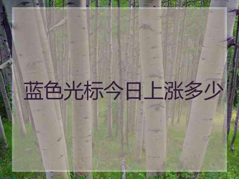 蓝色光标今日上涨多少 蓝色光标今日上涨多少