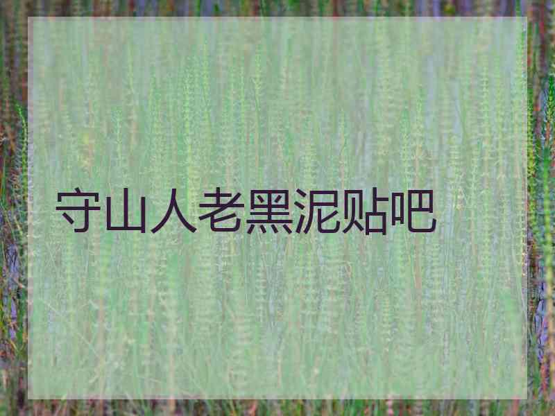 守山人老黑泥贴吧 守山人老黑泥贴吧