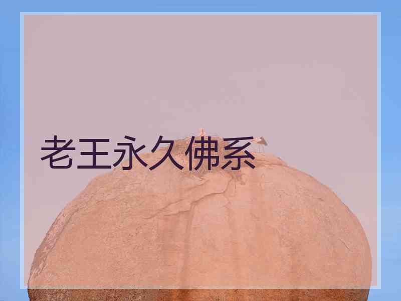 老王永久佛系 老王永久佛系
