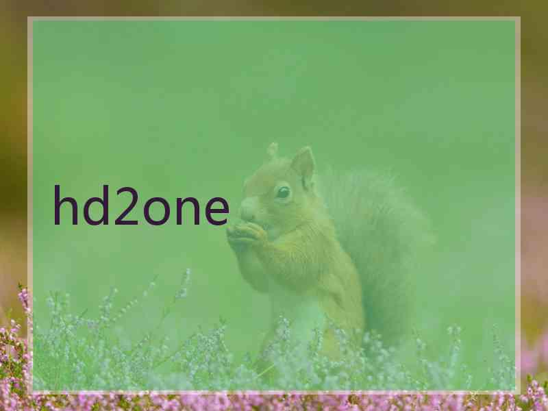 hd2one hd2one