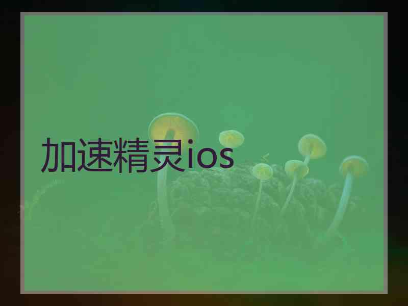 加速精灵ios 加速精灵ios
