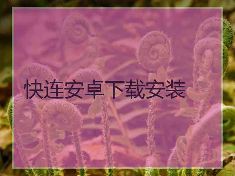 快连安卓下载安装 快连安卓下载安装