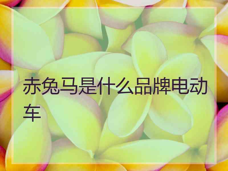 赤兔马是什么品牌电动车 赤兔马是什么品牌电动车