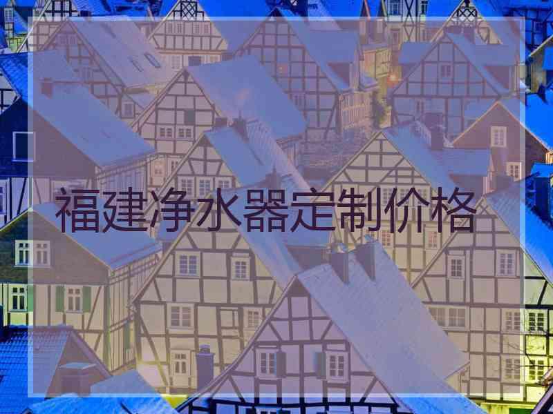 福建净水器定制价格 福建净水器定制价格