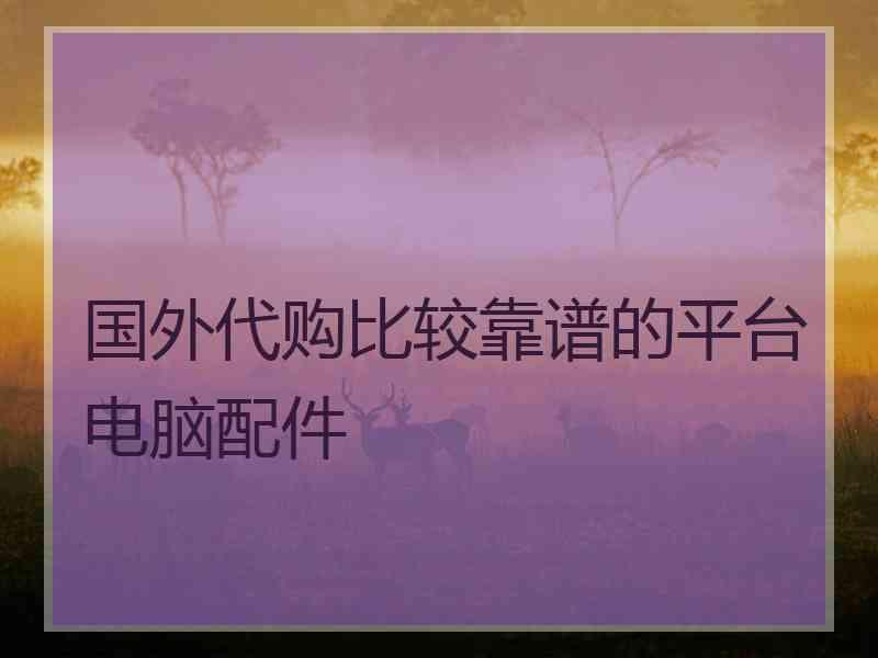 国外代购比较靠谱的平台电脑配件 国外代购比较靠谱的平台电脑配件