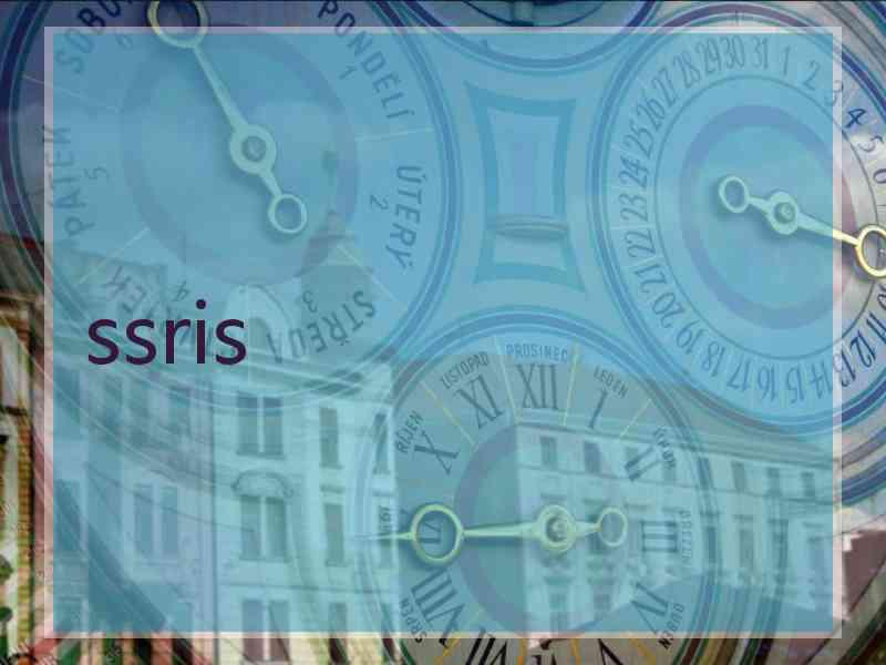 ssris ssris