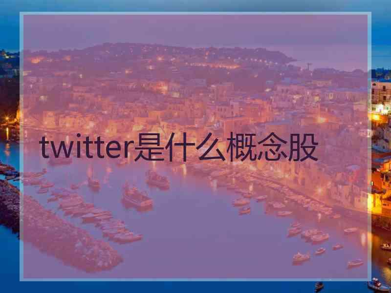 twitter是什么概念股 twitter是什么概念股