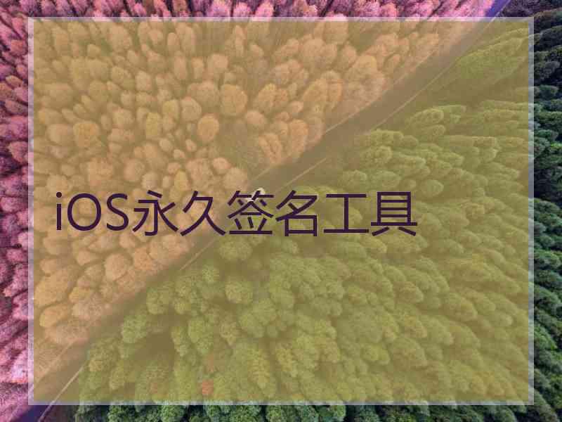 iOS永久签名工具 iOS永久签名工具
