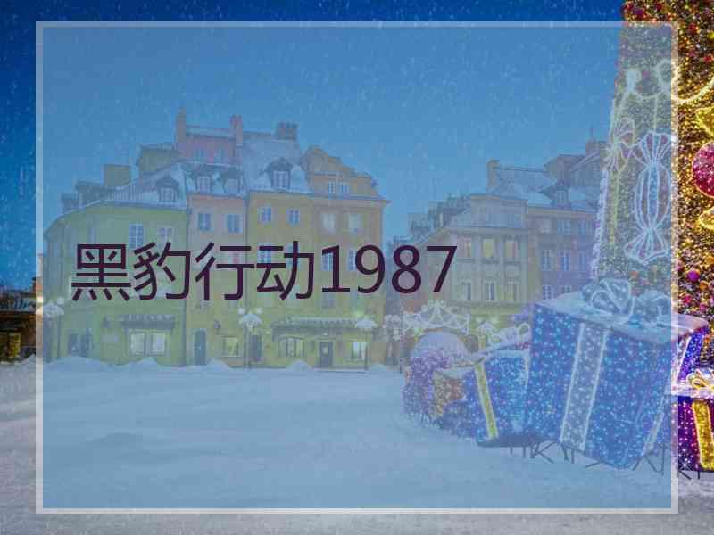 黑豹行动1987 黑豹行动1987