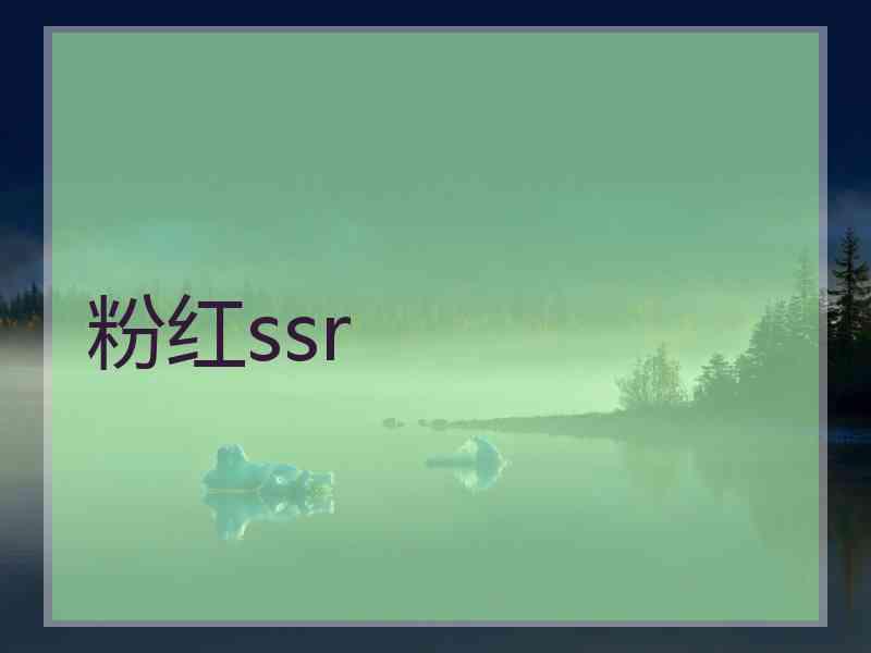 粉红ssr 粉红ssr