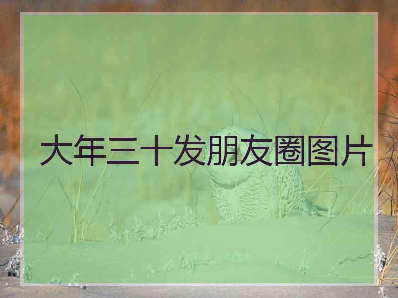 大年三十发朋友圈图片