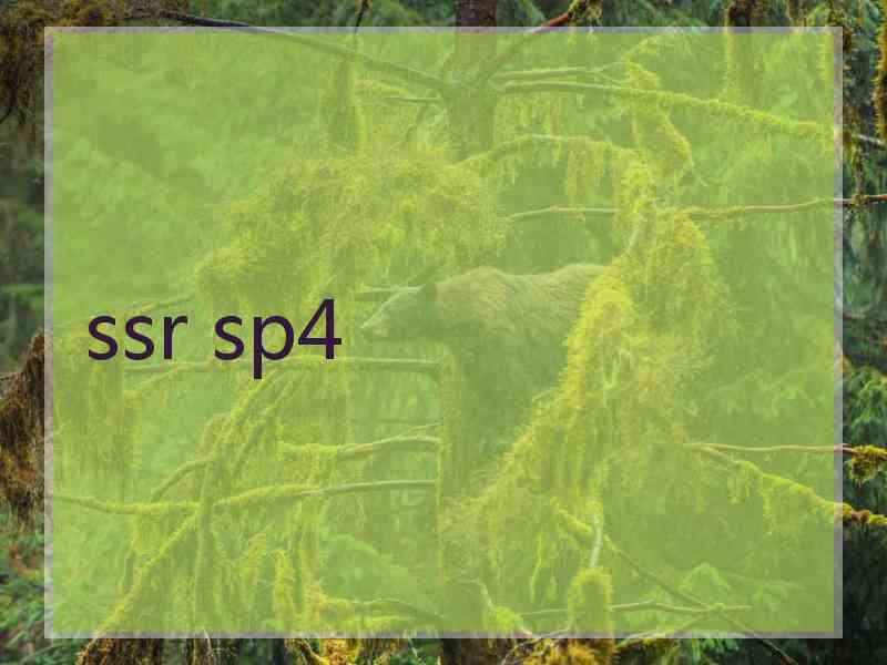 ssr sp4