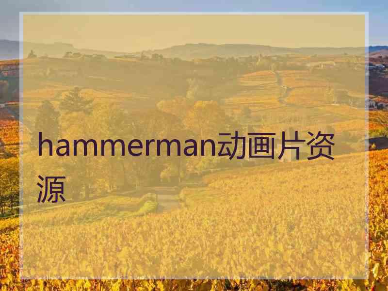 hammerman动画片资源