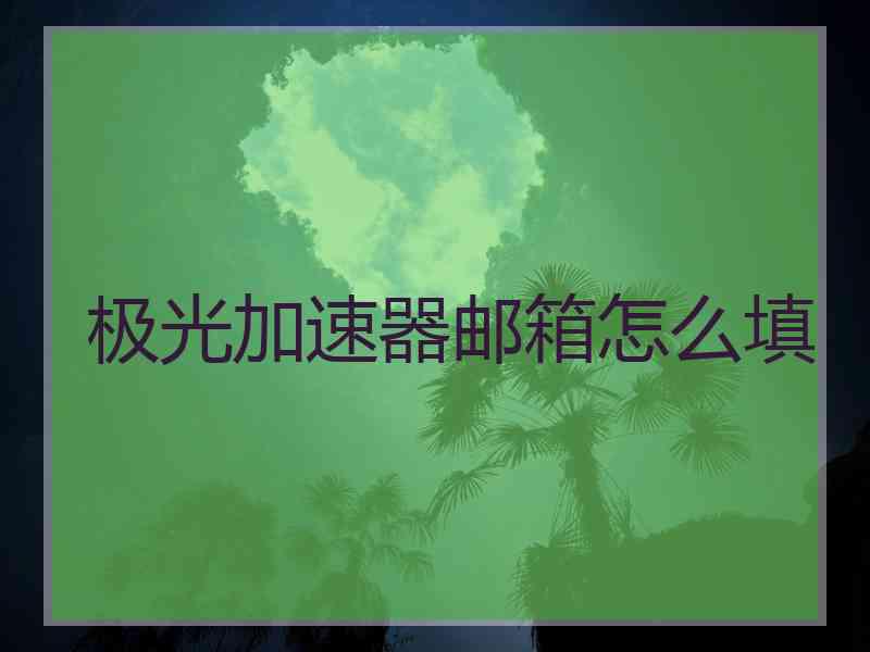 极光加速器邮箱怎么填
