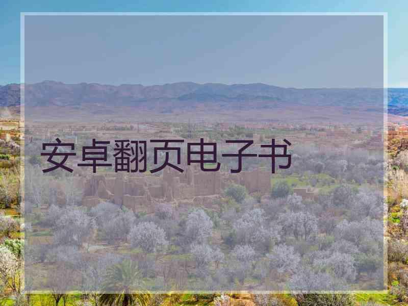 安卓翻页电子书