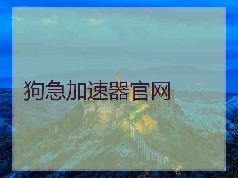 狗急加速器官网