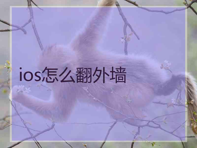 ios怎么翻外墙