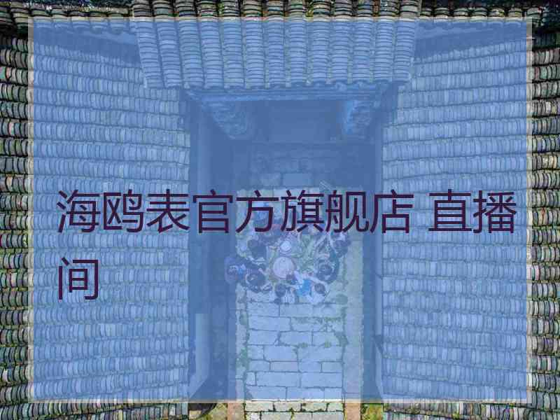 海鸥表官方旗舰店 直播间