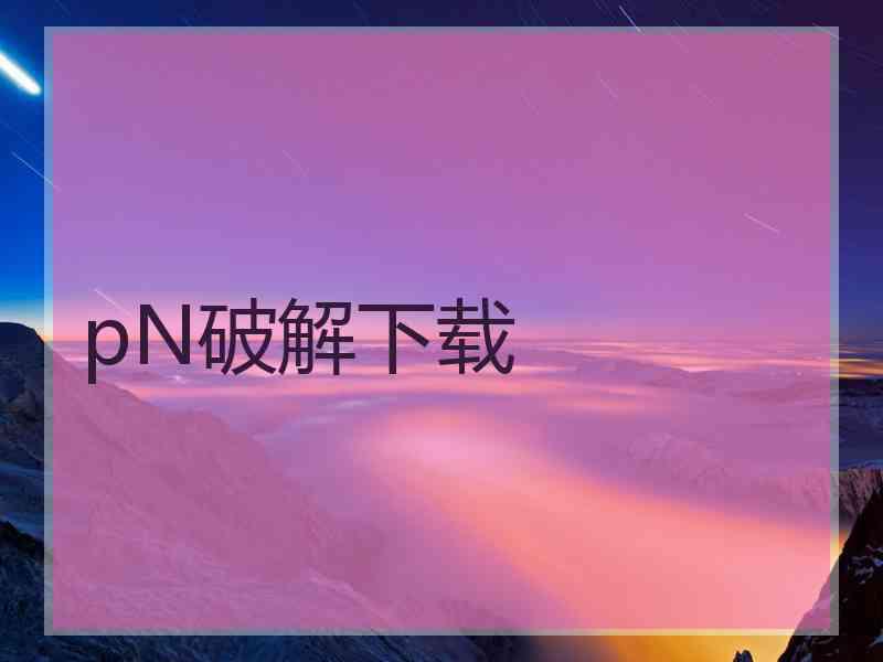pN破解下载