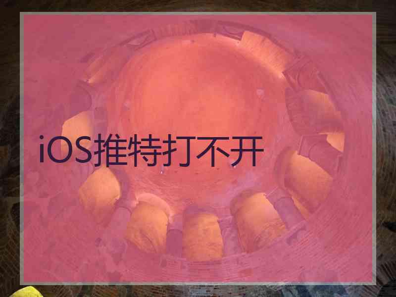 iOS推特打不开
