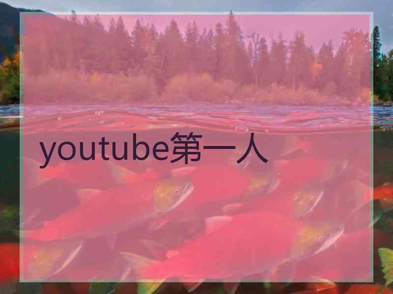 youtube第一人