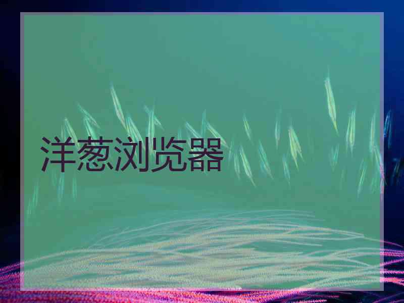 洋葱浏览器
