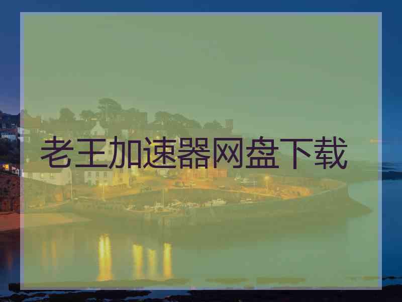 老王加速器网盘下载